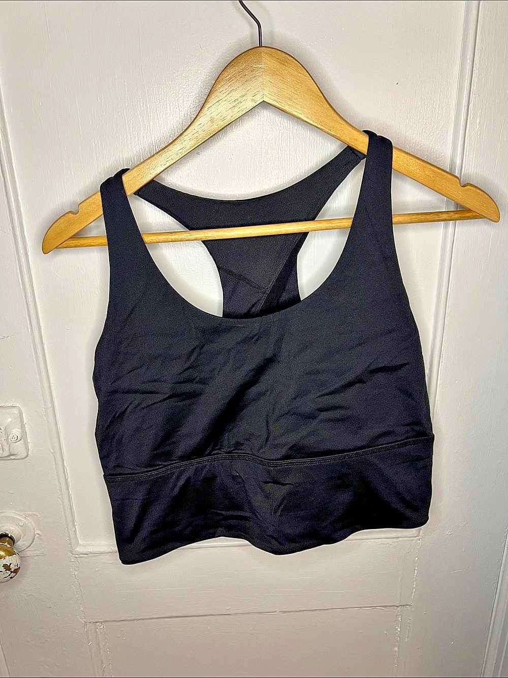 Lululemon Like a Cloud Longline Bra Black Crop Top